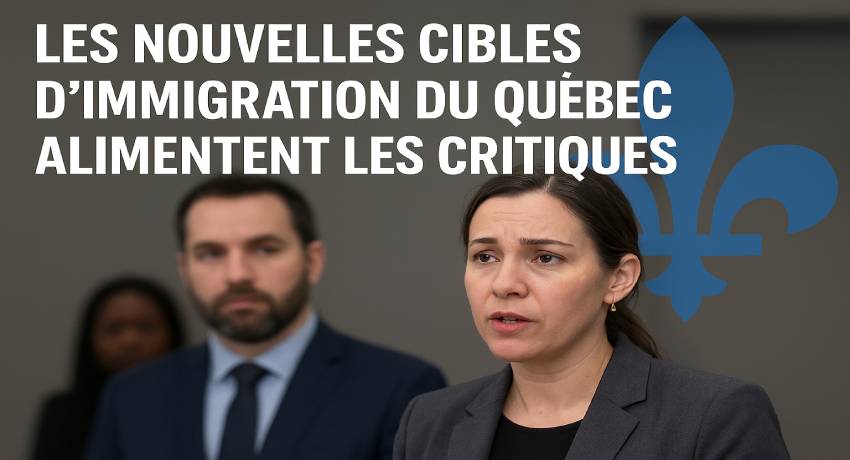 Les nouvelles cibles d’immigration du Québec alimentent les critiques